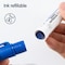 Deli MATE Dry-Erase Marker, Bullet Tip, Blue, Low-Odor, 12PK EU00330 - alternate 2