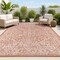 Jonathan Y Malta Bohemian Medallion Textured Weave Red/Taupe 5 ft. x 8 ft. Indoor/Outdoor Area Rug SMB104A-5 - alternate 1