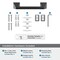 Amerock Blackrock Matte Black Contemporary Pivoting Double Post Toilet Paper Holder BH36001MB - alternate 2
