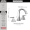 Delta Trillian: Two Handle Widespread Bathroom Faucet 35546-PR-MPU-DST - alternate 2