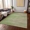Homeroots 10' X 14' Green Beige And Ivory Striped Washable Indoor Outdoor Area Rug 597240 - alternate 4