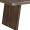 Homeroots 75" Dark Brown Solid Wood Live Edge Dining Table 554337 - alternate 5