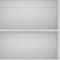Homeroots 71" White Wood Three Tier Bookcase with Two Doors 546595 - alternate 3
