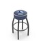 Holland Bar Stool Co 30" Eastern Illinois Cushion Seat, Blk Wrinkle Base Swivel Bar Stool L8B130EastIL - alternate 1