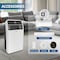 Edendirect 12,000 BTU  Portable Air Conditioner Cools 400 sq. ft. Dehumidifier, 3 Fan Speeds & Smart Control ZR-SPF1-12CWF - alternate 5