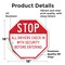 Signmission Stop All Drivers Check in With Secu, 18 Inch X 18 Inch, Vinyl Decal OC-D-18-216 - alternate 2