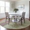 Homeroots 8' Blush And Mint Green Round Abstract Washable Indoor Outdoor Area Rug 612559 - alternate 4