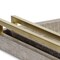 Homeroots Set of Two Taupe Wood Geometric Handmade Serving Trays With Handles 518594 - alternate 4