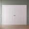 Sartodoors Sliding Closet Double Bi-fold Doors 96 x 96 inches, BASIC 9111 White, Sturdy Tracks Moldings Trims BASIC9111DBF-SKIN-9696 - alternate 2