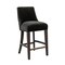 Manhattan Comfort Beever Chenille Wood Counter Stool in Black CS024-BK - alternate 2