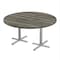 Correll Round Cafe Table, 60 in W, 60 in L, 29 in H, Particleboard Top, New England Driftwood SCT60R-52-98-52 - alternate 1