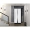 Vdomdoors Steel Door Deux 1744 Natural Oak Sidelight and Transom Black Window Stainless Inserts Single Modern DEUX1744EXD-OAKB-W36+16xH80+16-LH-O - alternate 6