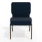 Flash Furniture 21"W Navy Blue Dot Fabric Church Chair w/Book Rack, 4PK 4-FD-CH0221-4-GV-S0810-BAS-GG - alternate 2