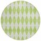 Homeroots 8' Lime Green And Ivory Round Geometric Washable Indoor Outdoor Area Rug 577063 - alternate 4