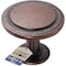 Lifemaster 1-1/4in Cabinet Knobs, Oil Rubbed Bronze, Durable Zinc Alloy, Easy Installation, 20PK LMKNBGLD20 - alternate 1