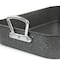 Gibson Greystone 2 Piece Carbon Steel 16.25in. Turkey Roaster Set in Speckled Grey 82665.02R - alternate 5