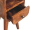 Homeroots 16" Brown Solid Wood Square One Drawer Nightstand 651619 - alternate 6