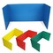Flipside Assorted Premium Corrugated Plastic Study Carrel Pack of 24 19280 - alternate 1