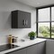 Homeroots 28" Black Wall mounted Accent Cabinet With Nine Shelves And Three Drawers 546375 - alternate 4