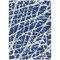 Homeroots 9' X 12' Blue and White Abstract Washable Non Skid Indoor Outdoor Area Rug 559638 - alternate 3
