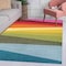 Jonathan Y Prism Geometric Striped Orange/Green/Blue 3 ft. x 5 ft. Area Rug DZC101A-3 - alternate 3