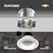 Goodlite 3 Inch LED Round Retrofit Downlight, Fits 3, 3.5 or 3.7 inch, GU10 Adapter, 9W, 700 Lumens, 65W Eqv G-48330 - alternate 4