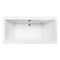 Kingston Brass 66-Inch Acrylic Rectangular Double Ended Freestanding Tub with Overflow/Drain Assembly VTSQ663422M7 - alternate 1