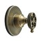 Kingston Brass Single-Handle Three-Way Diverter Valve with Round Trim Kit, Antique Brass KS3033RKX - alternate 1