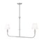 Z-Lite Tova Brushed Nickel 2 Light Linear Chandelier 3049-42L-BN - alternate 1