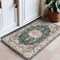 World Rug Gallery Traditional Oriental Medallion Washable Non Slip Area Rug 2 ft x 3 ft Green WR84GREEN2X3 - alternate 1
