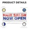 Signmission Hair Salon Now Open, 48 Inch x 120 Inch, Vinyl Banner B-120-30689 - alternate 3