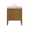 James Martin Vanities Hudson 30" Single Vanity, Honey Oak w/ 3 CM Tajnar Eclos Top 435-V30-HNO-3TJR - alternate 1