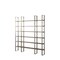 Homeroots Natural Iron and Solid Wood Six Tier Bookcase 392227 - alternate 7