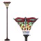 Jonathan Y Dragonfly Tiffany-Style 71" Torchiere LED Floor Lamp, Bronze/Red JYL8002A - alternate 6