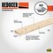 M-D Building Products Building Products 1-3/4'' x 72'' Unfinished Hardwood Reducer with Screws 85548 - alternate 5