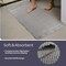 Lavish Home 2-Piece Waffle Bath Mat Set for Boho Bathroom Decor Non Slip Rugs for Shower, Tub, or Vanity ST-BATH3-GRY - alternate 4