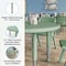 Flash Furniture Commercial Plastic Adjustable Height Classroom Activity Table-Sage, 33 in RD YU-YCX-007-2-ROUND-TBL-SAGE-GG - alternate 4