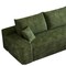 Homeroots 107" Green Corduroy Modular Compression Foam Sofa With Toss Pillows 712966 - alternate 2
