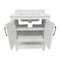 Flash Furniture Vega 30in. Vanity w/Sink, Soft Close Doors & Open Shelf, Carrara Marble, Black Hardware, Wht/Wht FS-VEGA30-WH-HDBLK-GG - alternate 6