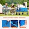 Healsmart 330LBS Collapsible Foldable Wagon Cart, Large Capacity Garden Beach Cart with All-Terrain 3A88GLCARTGARDEN330BLU - alternate 4