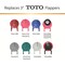Korky TOTO 3'' Rubber Adjustable Flapper 2023BP - alternate 2