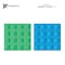 Connetix Magnetic Tiles Rainbow Blue & Green Base Plate, 2-Piece Set CT-R-BG002-BP - alternate 3