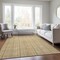 Homeroots 9' X 12' Wheat Gold And Gray Striped Washable Indoor Outdoor Area Rug 615108 - alternate 4