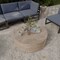 Leisuremod Sandy 32 in Round Fiberstone Coffee Table, Travertine Finish, Weatherproof, Fully Assembled SCT32TR - alternate 3