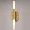 Vaxcel Fulton 2 Light Integrated LED Gold Brass Contemporary Bathroom Vanity Fixture White Shade W0488 - alternate 2