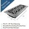Sierra Grates 4 in. H X 14 in. W Powder Coat Steel, Granite Grey Floor Register VIC414-GRY - alternate 2