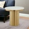 Homeroots 22" Gold And White Marble And Stainless Steel Round End Table 544063 - alternate 5