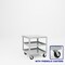 Pucel Heavy Duty Shop Truck, 30 in W x 30 in D x 33.5 in H, Three Shelves, Push Handle, Gray 3030-DT-3P - alternate 1