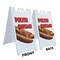 Signmission Polish Sausage, A-Frame & 2 Decals Installed, Heavy-Duty Plastic Frame SBHD-D-2436-Polish Sausage - alternate 4