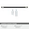Amerock Mergence 10-1/16 inch 256mm Center-to-Center Matte Black/Golden Champagne Cabinet Pull BP36981FBBBZ - alternate 2